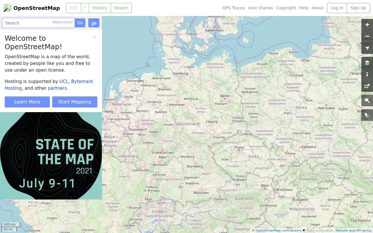 openstreetmap.org in 2021