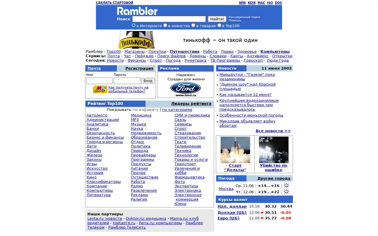 rambler.ru in 2003