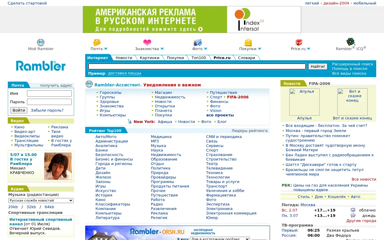 rambler.ru in 2006