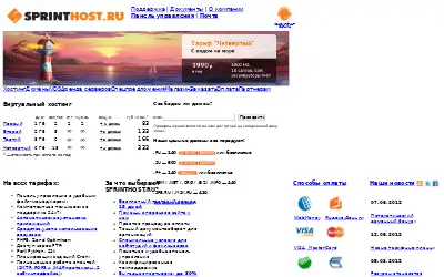 sprinthost.ru in 2012
