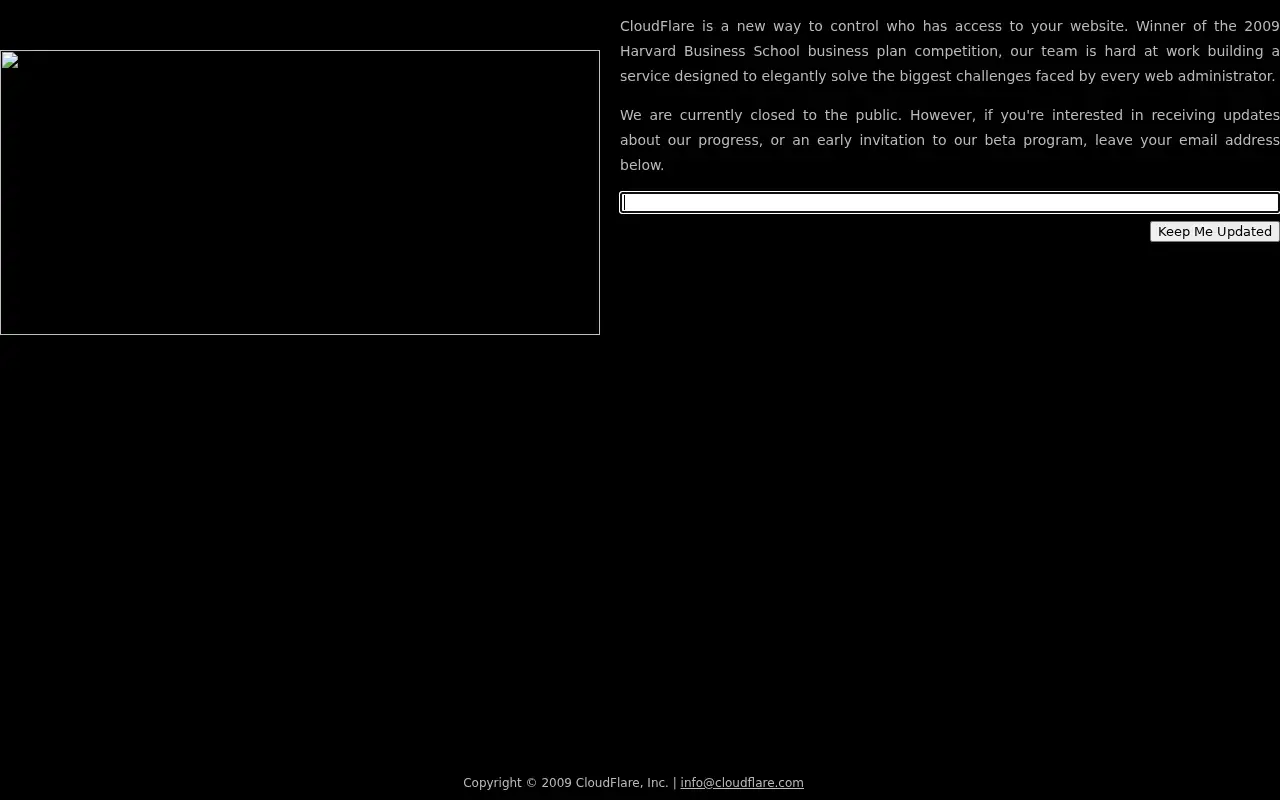 cloudflare.com in 2009