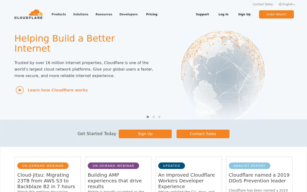 cloudflare.com in 2019