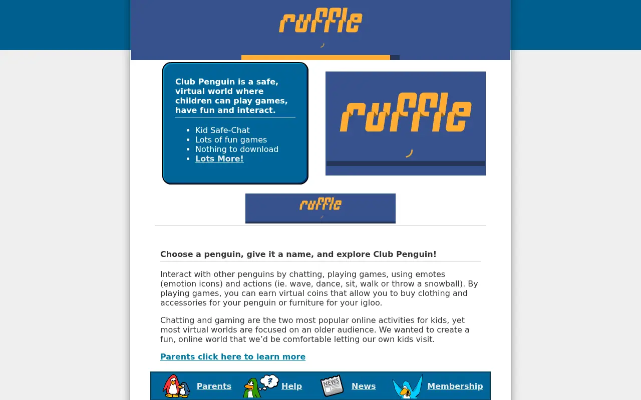 clubpenguin.com in 2005