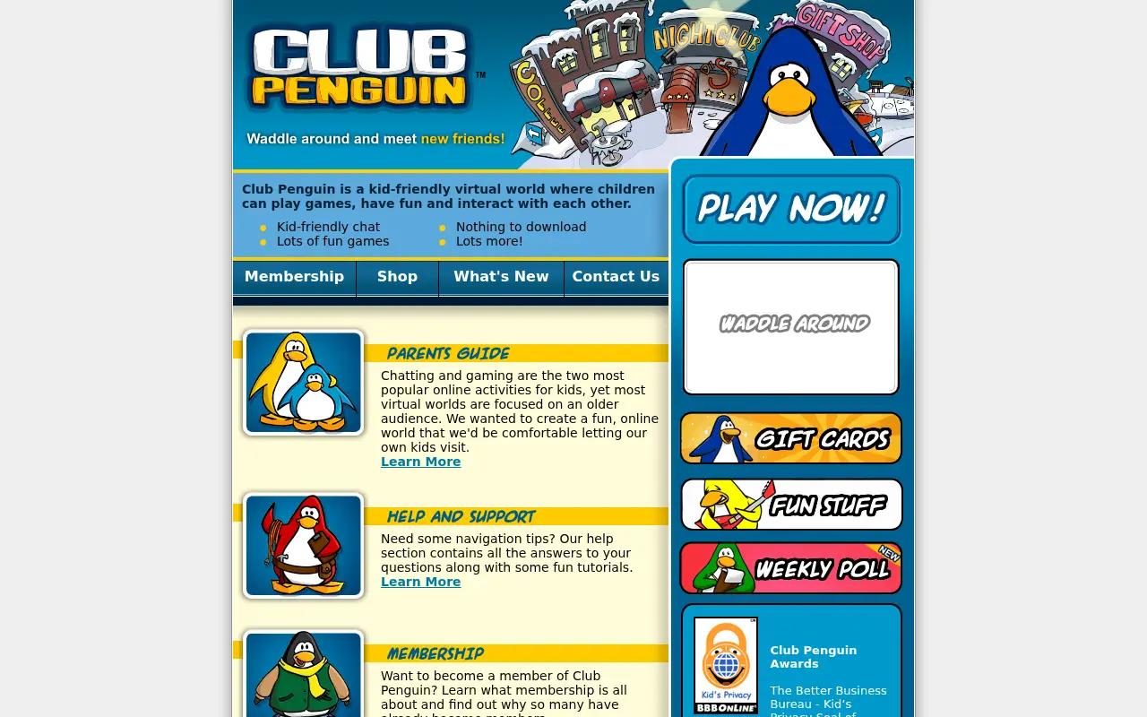 clubpenguin.com in 2007