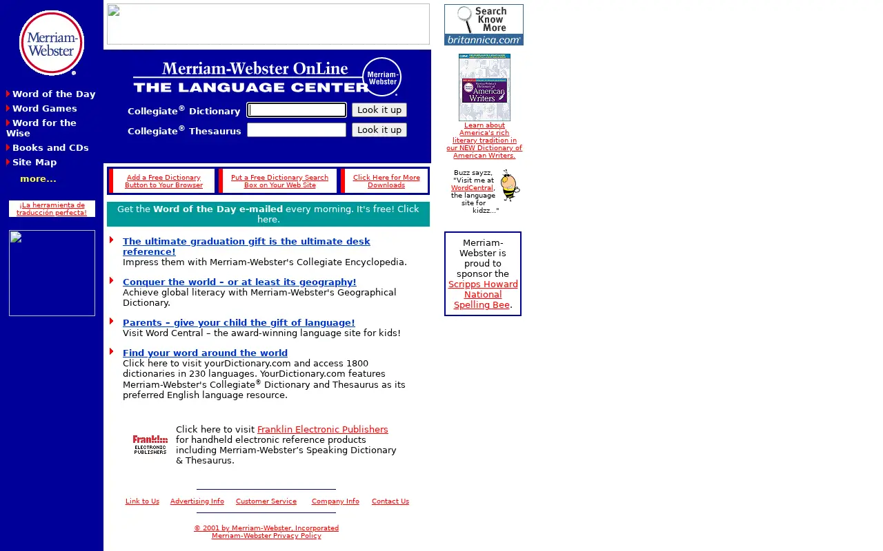 merriam-webster.com on May 21, 2001