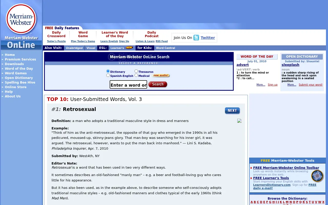 merriam-webster.com in 2010