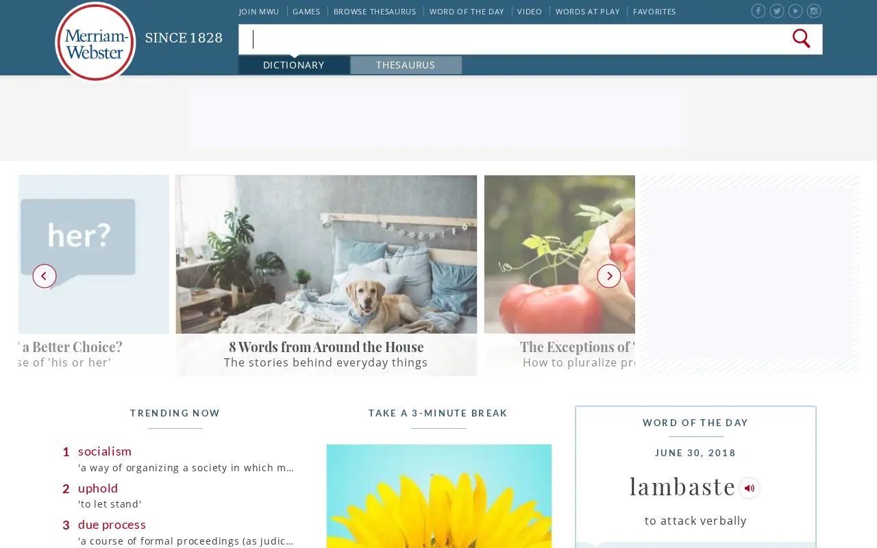 merriam-webster.com in 2018