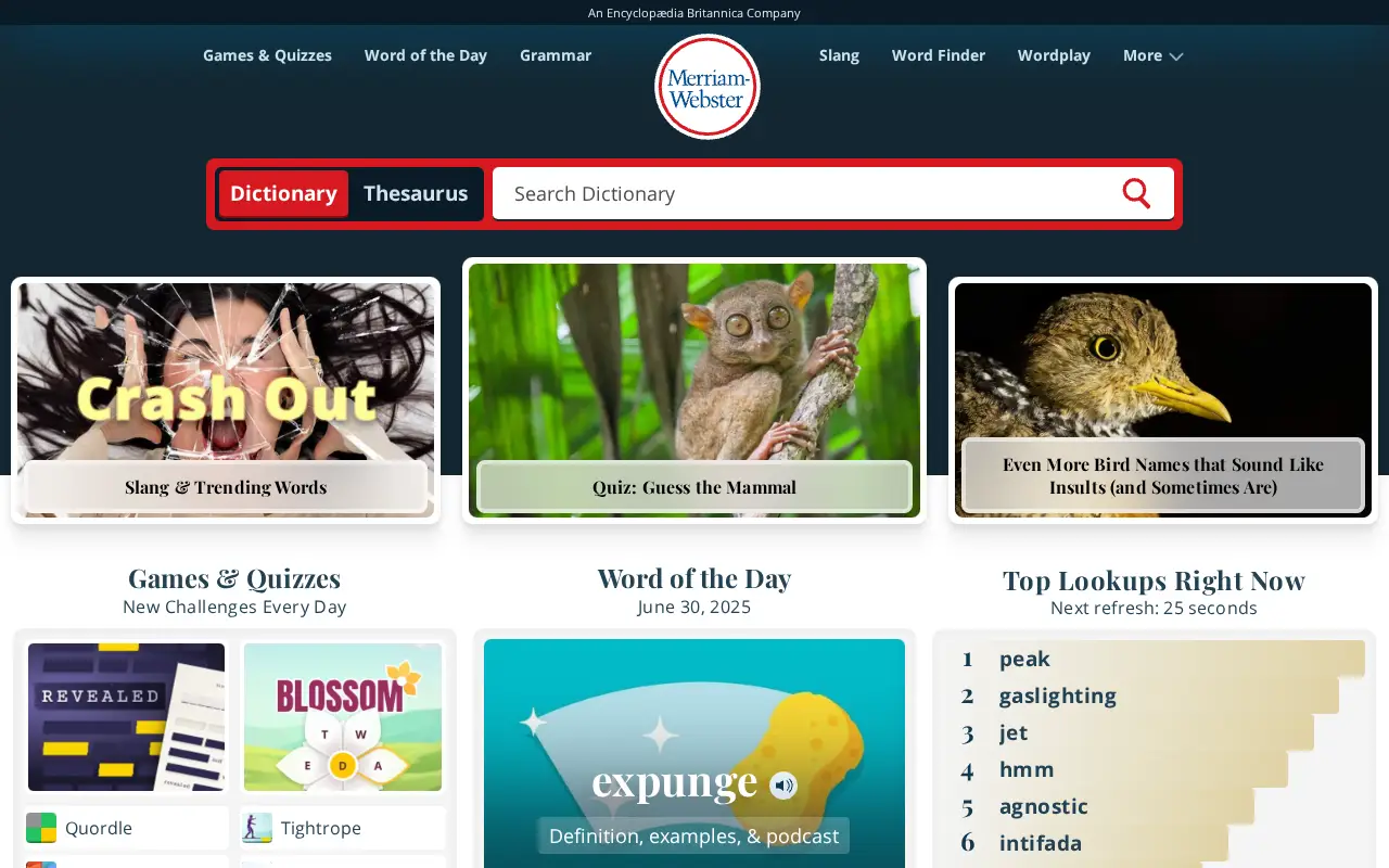 merriam-webster.com in 2025