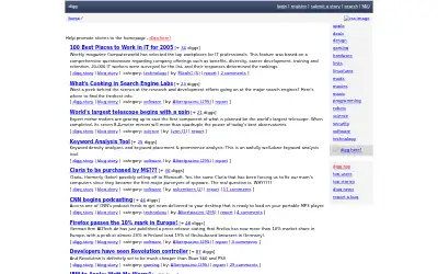 digg.com in 2005