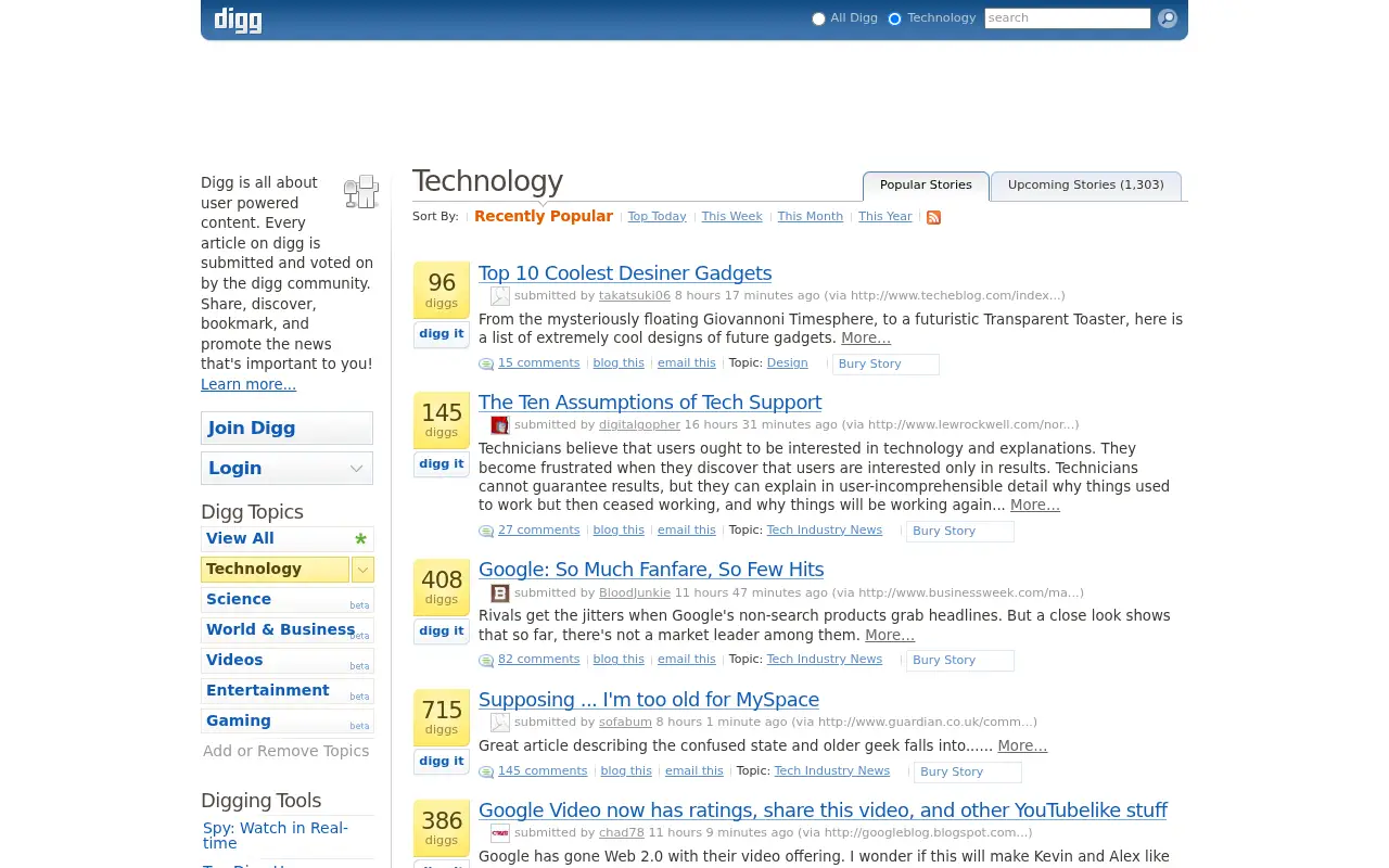 digg.com on June 30, 2006