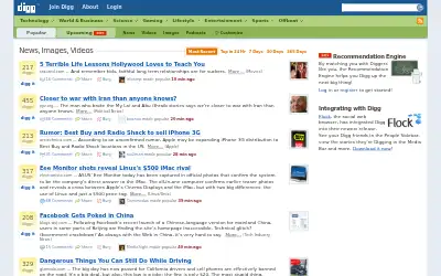 digg.com in 2008