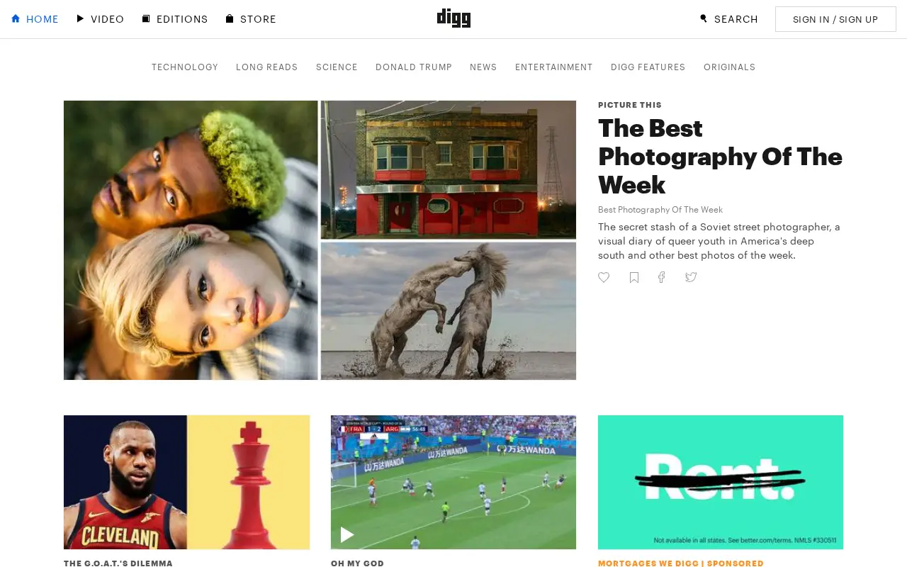 digg.com in 2018