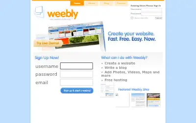 weebly.com in 2007