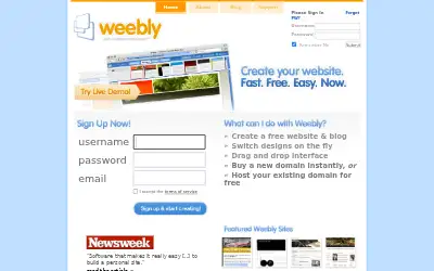 weebly.com in 2008