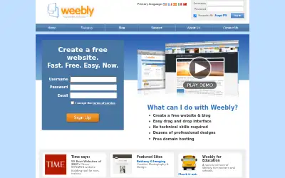 weebly.com in 2010