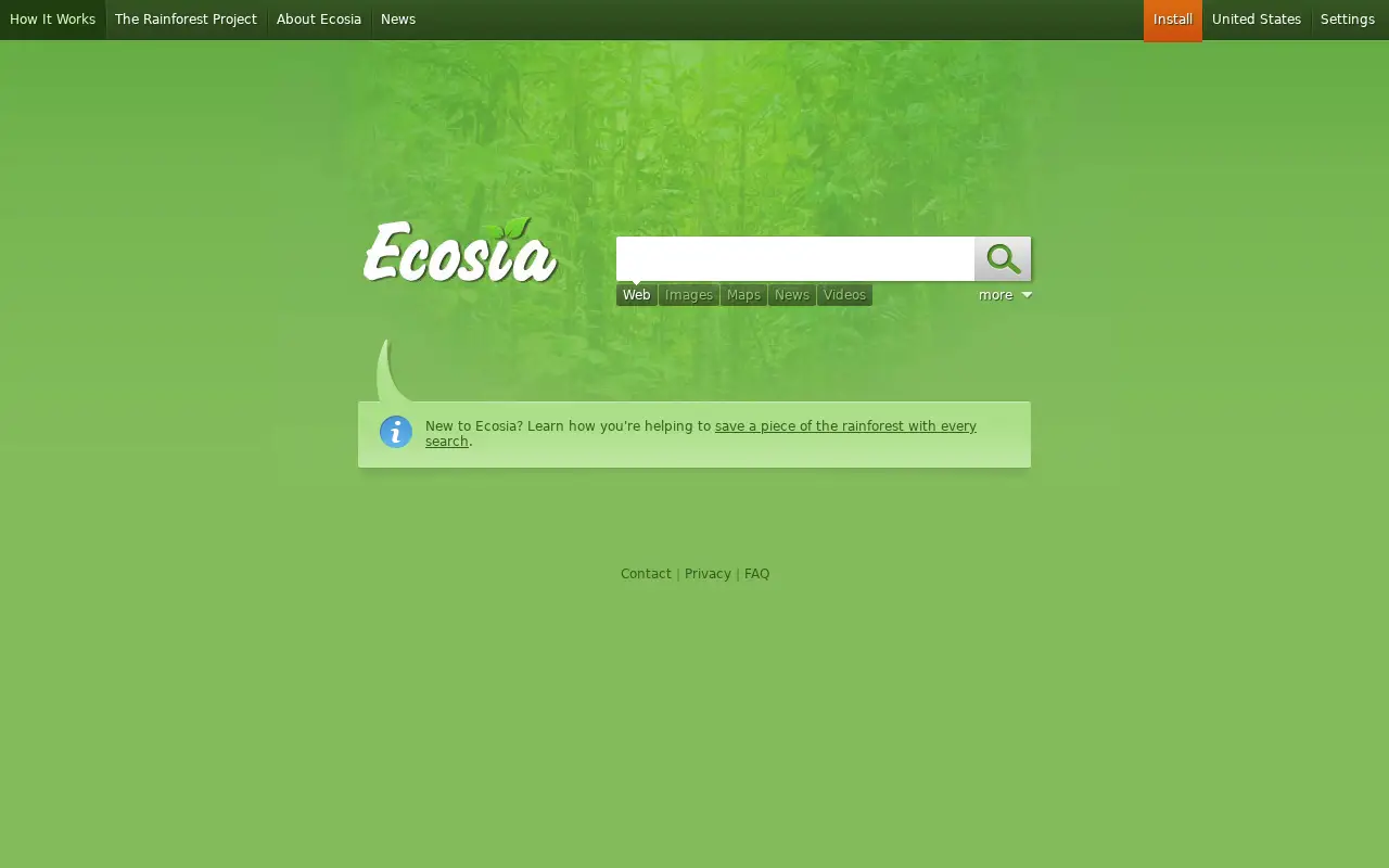 ecosia.org in 2010