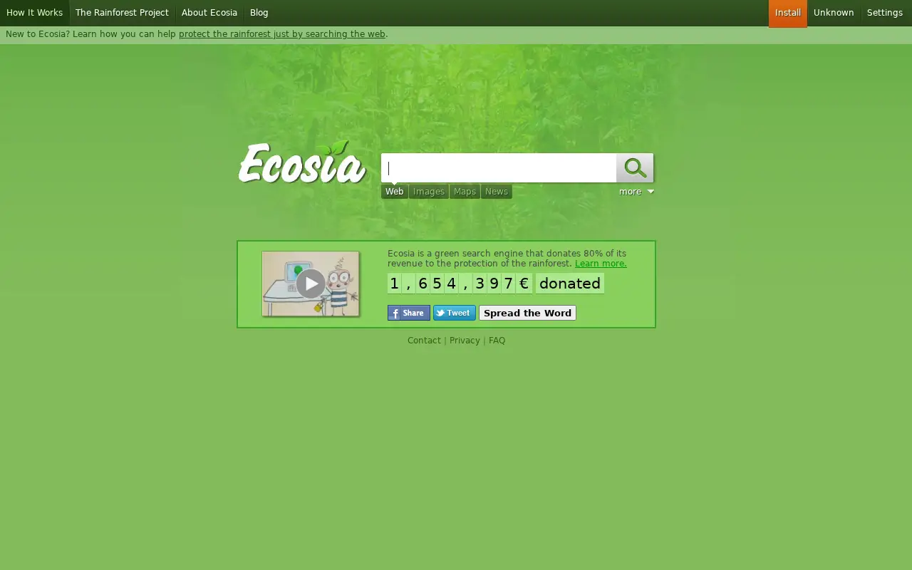 ecosia.org in 2013