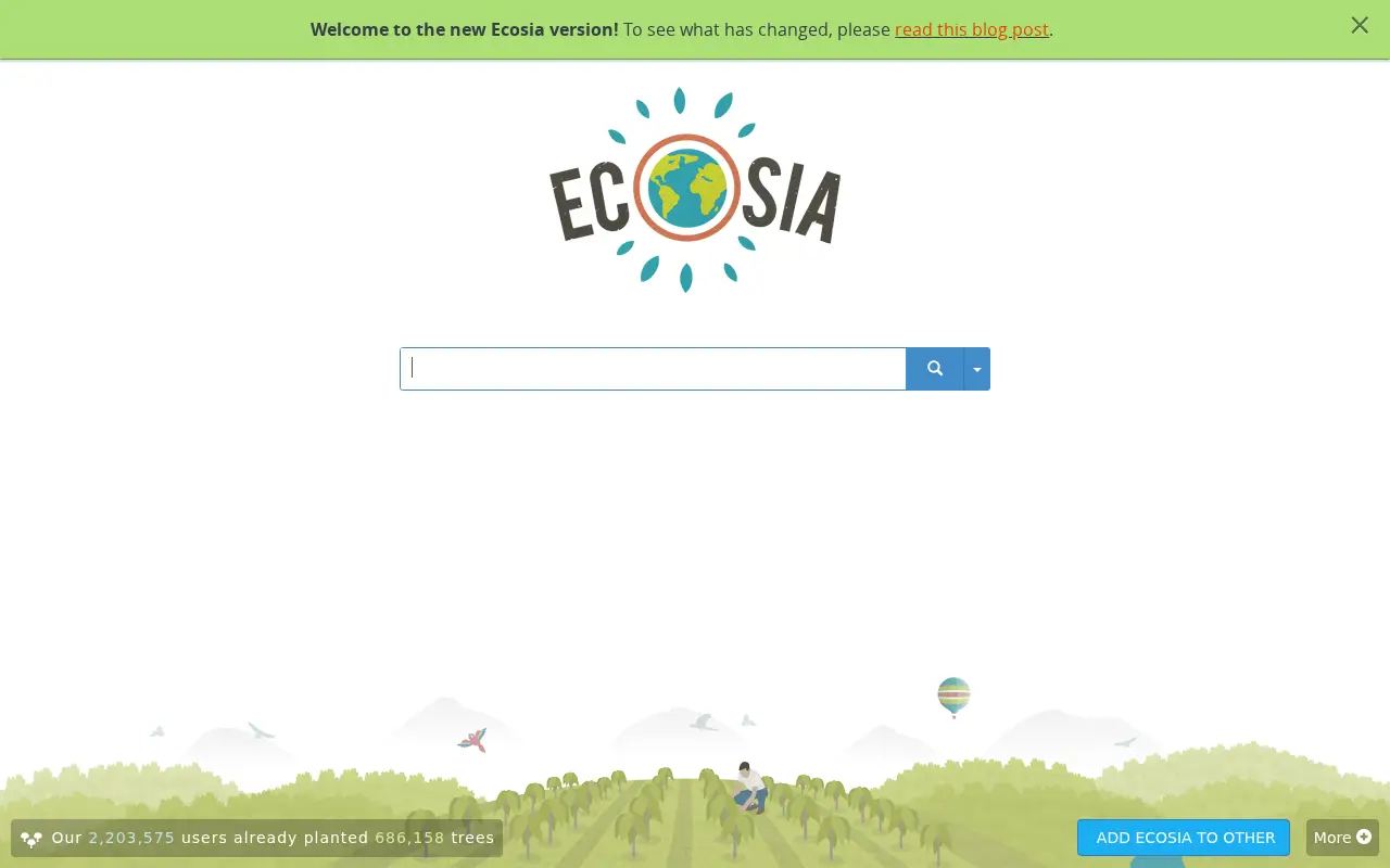 ecosia.org in 2014