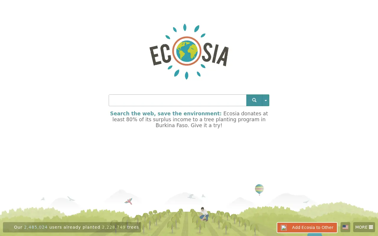 ecosia.org in 2015