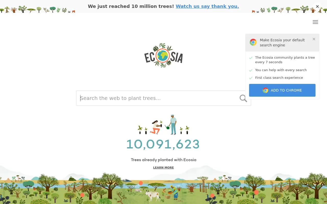 ecosia.org in 2017
