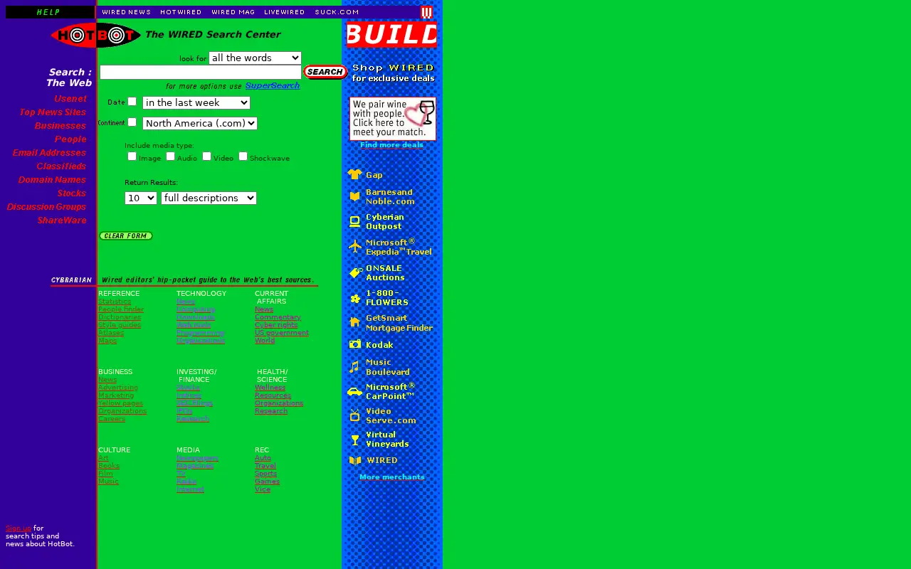 hotbot.com in 1998