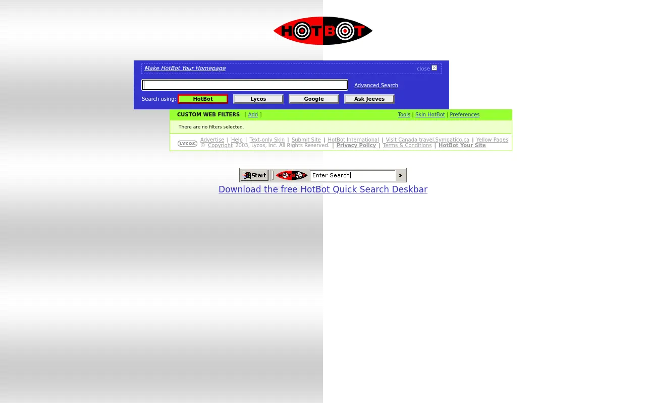 hotbot.com in 2003