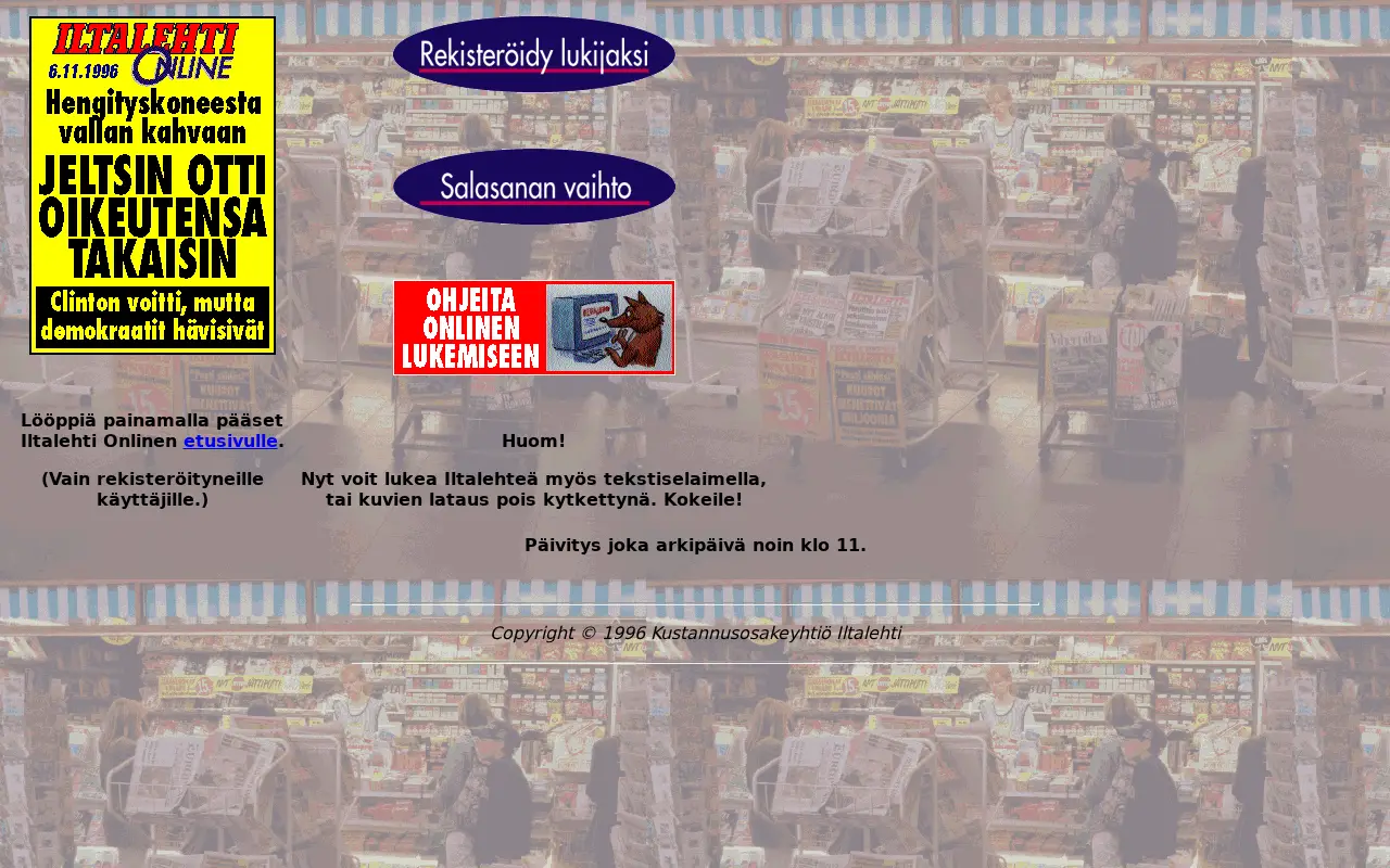 iltalehti.fi in 1996