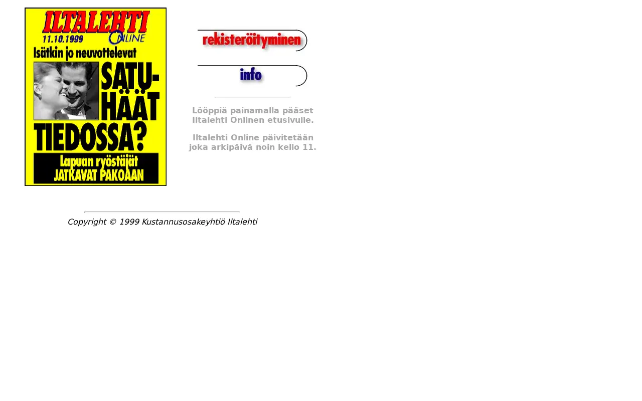 iltalehti.fi in 1999