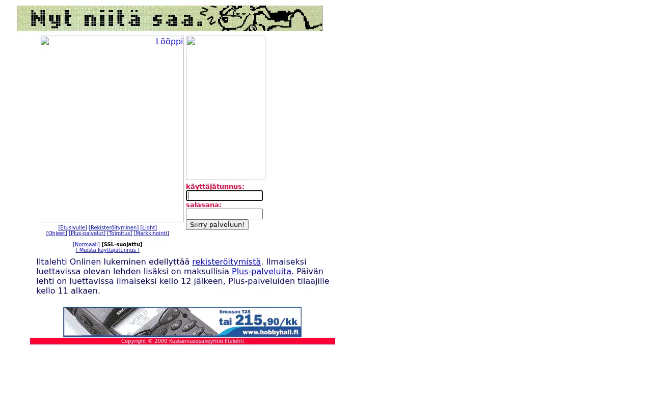 iltalehti.fi in 2000