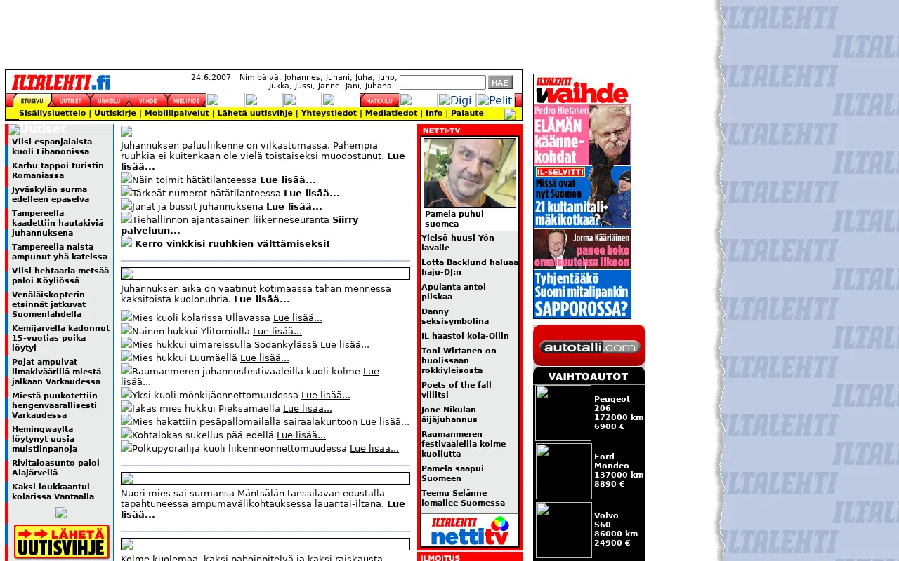 iltalehti.fi in 2007