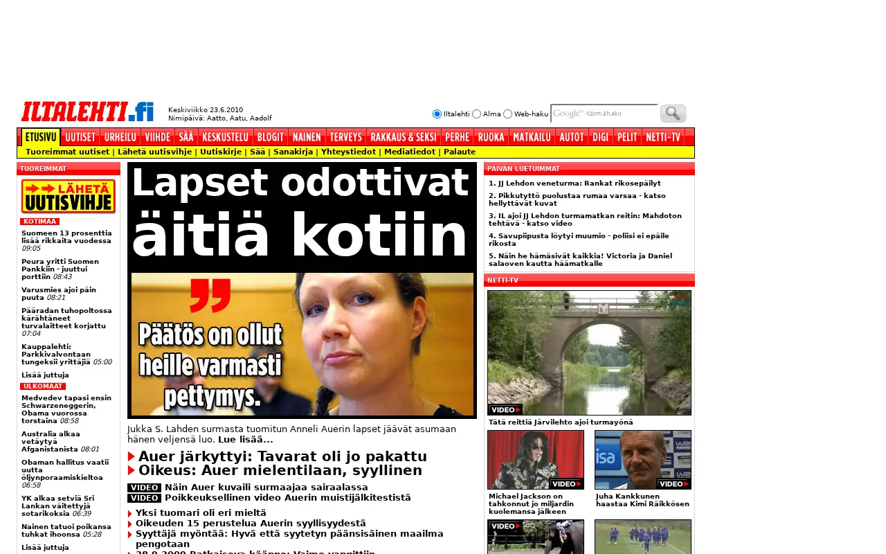 iltalehti.fi in 2010