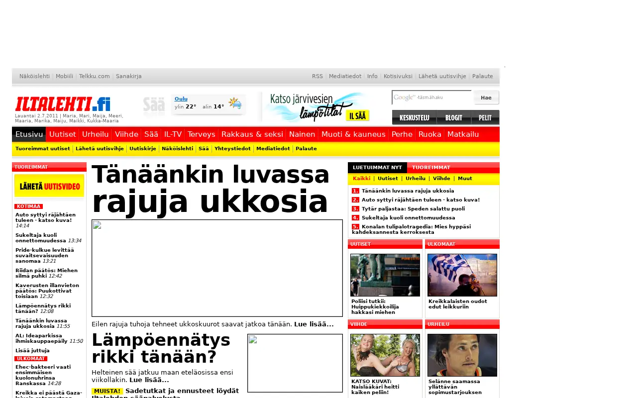 iltalehti.fi in 2011