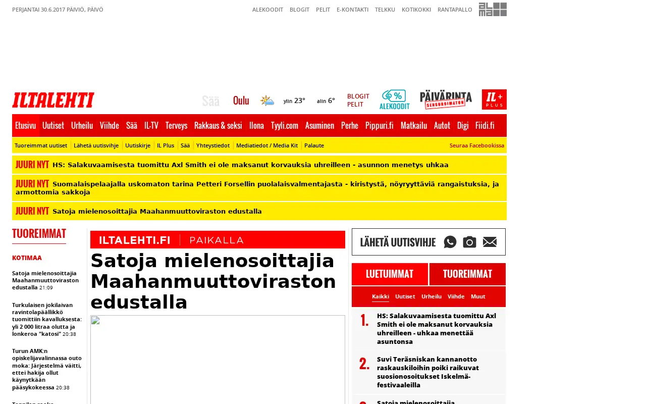 iltalehti.fi in 2017