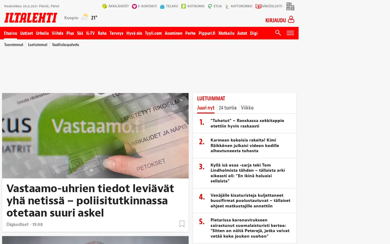 iltalehti.fi in 2021