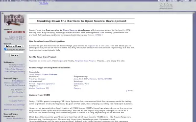 sourceforge.net in 2001
