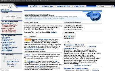 sourceforge.net in 2004
