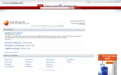 sourceforge.net in 2007