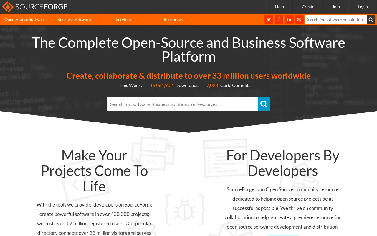 sourceforge.net in 2019