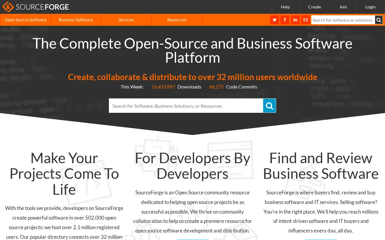 sourceforge.net in 2020