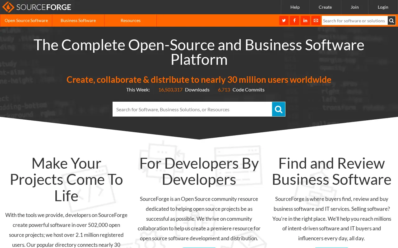 sourceforge.net in 2021