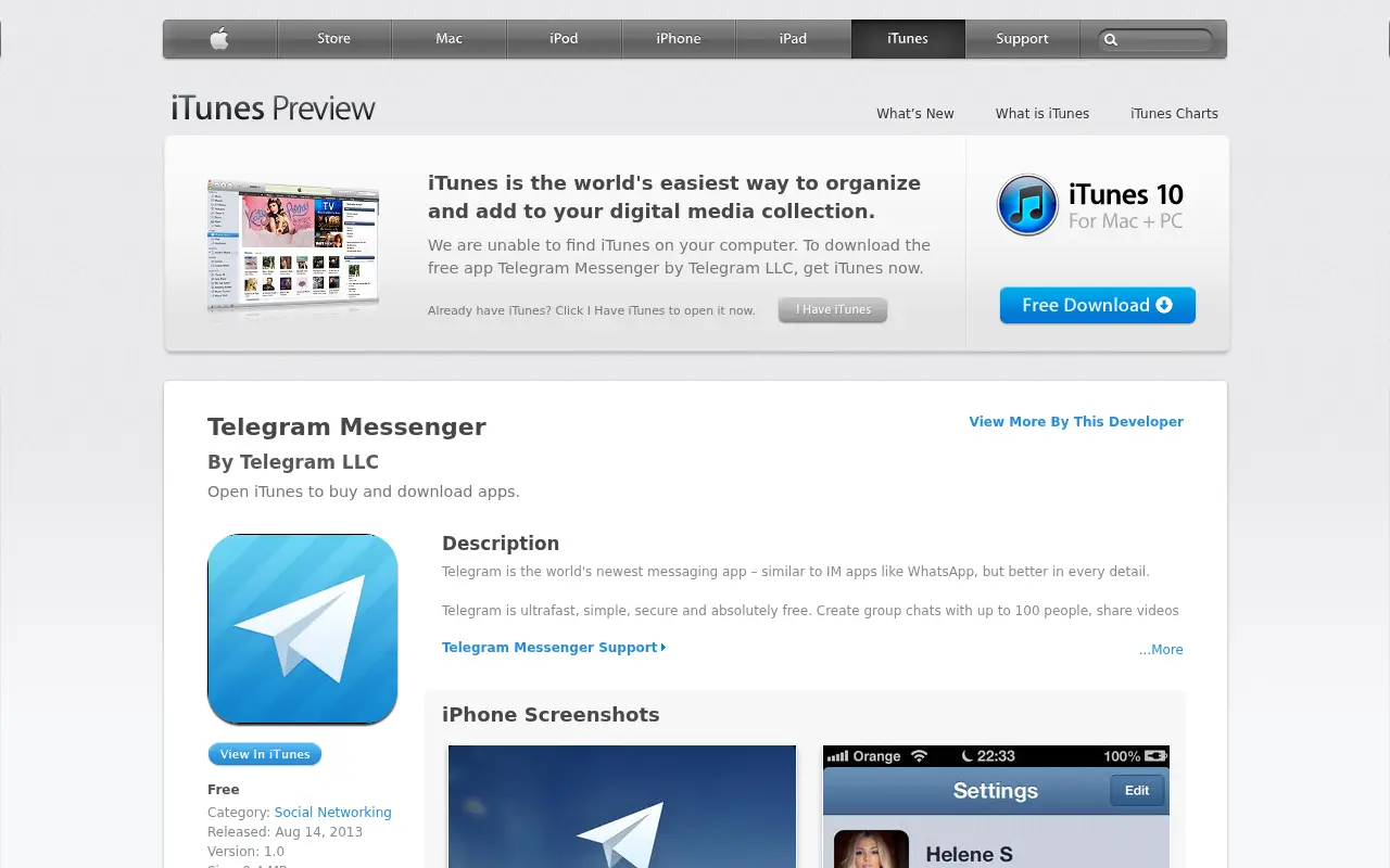 telegram.org in 2013
