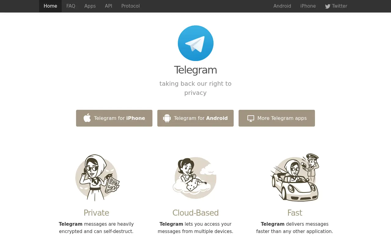 telegram.org in 2014