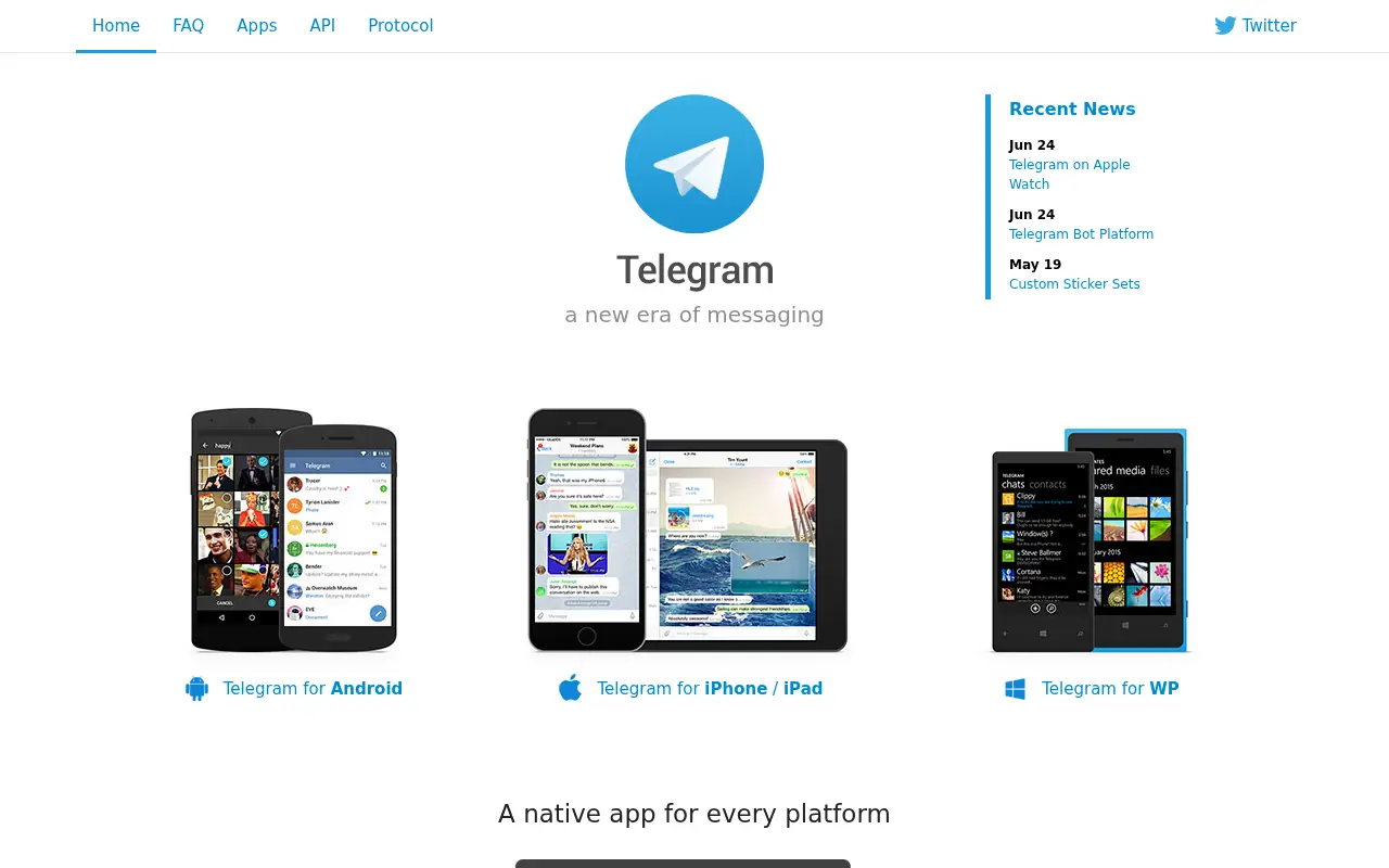 telegram.org in 2015