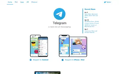 telegram.org in 2020