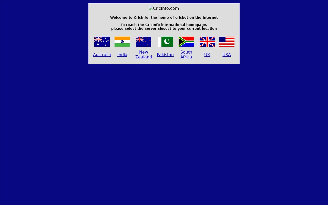 cricinfo.com in 2001