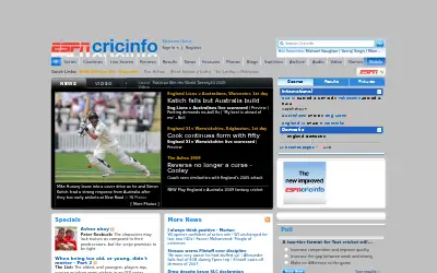 cricinfo.com in 2009