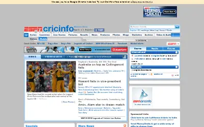 cricinfo.com in 2010