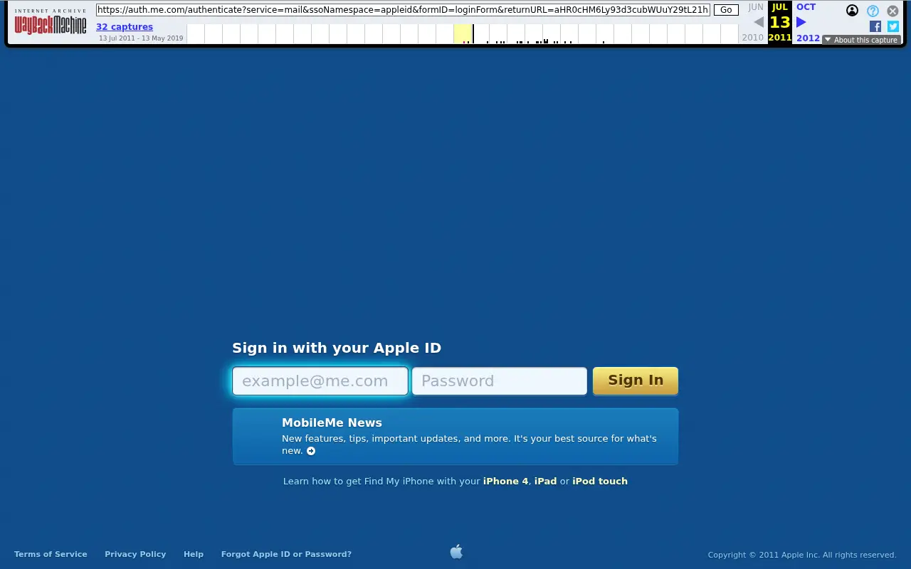 me.com in 2011