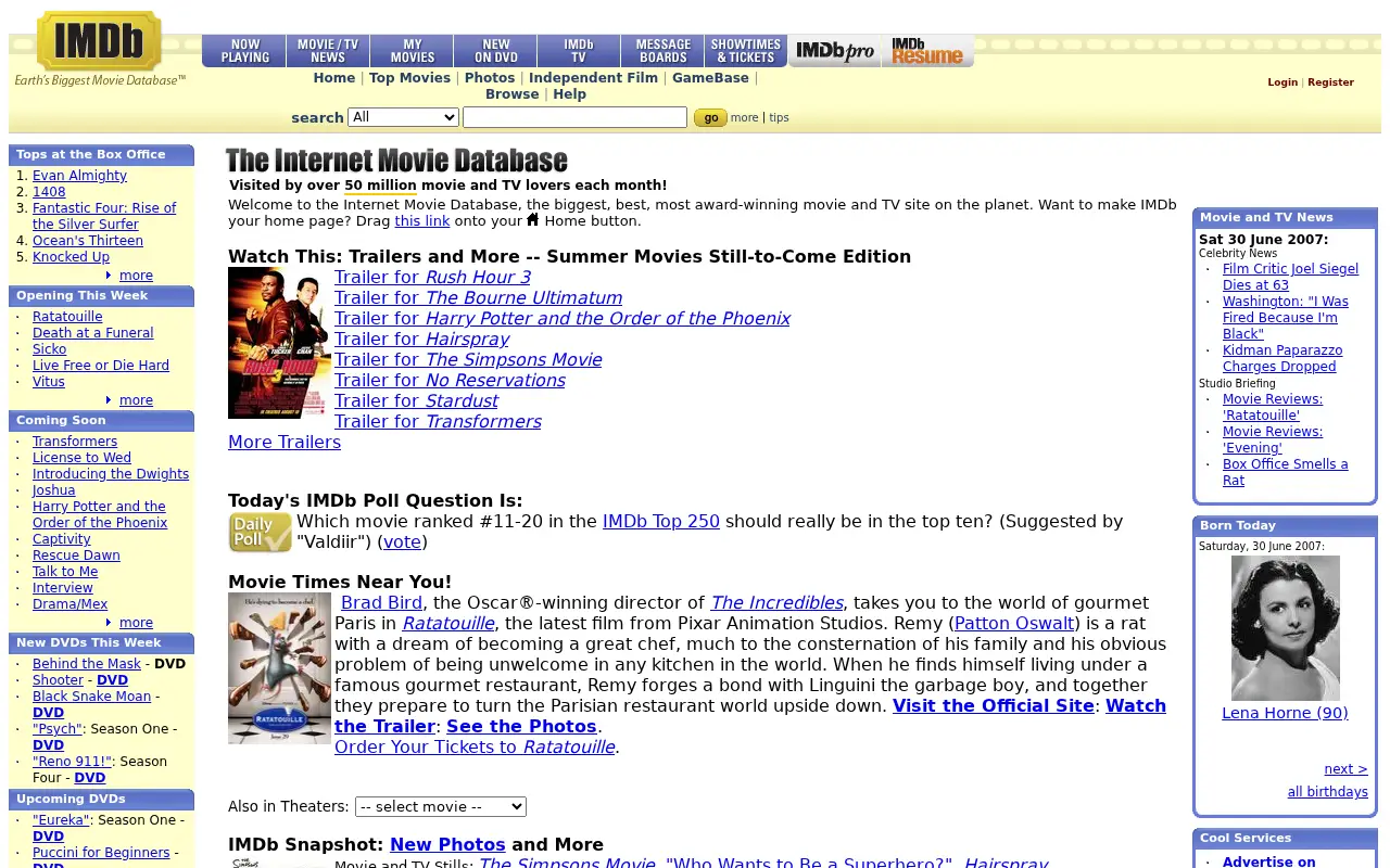imdb.com on July 1, 2007