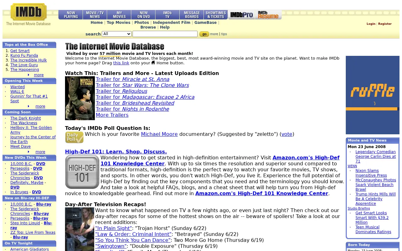imdb.com in 2008